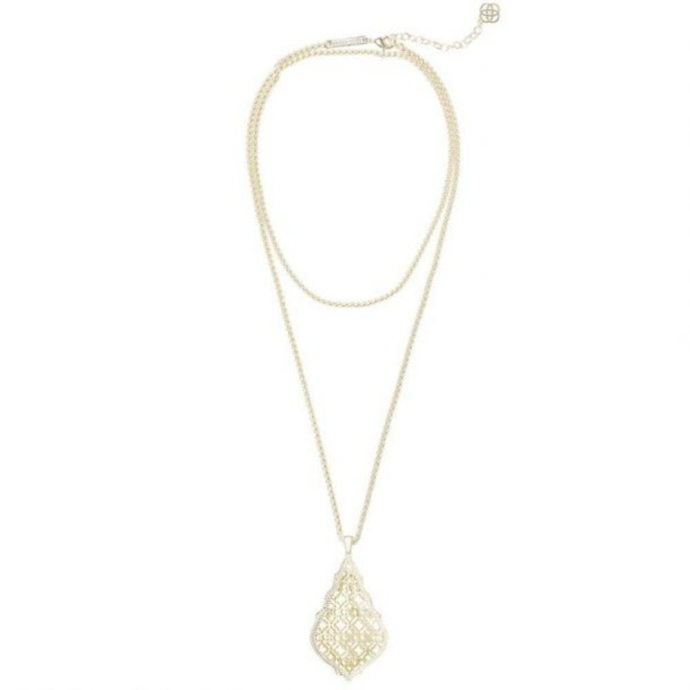 New Without Tags Kendra Scott Gold Plated Aiden Necklace